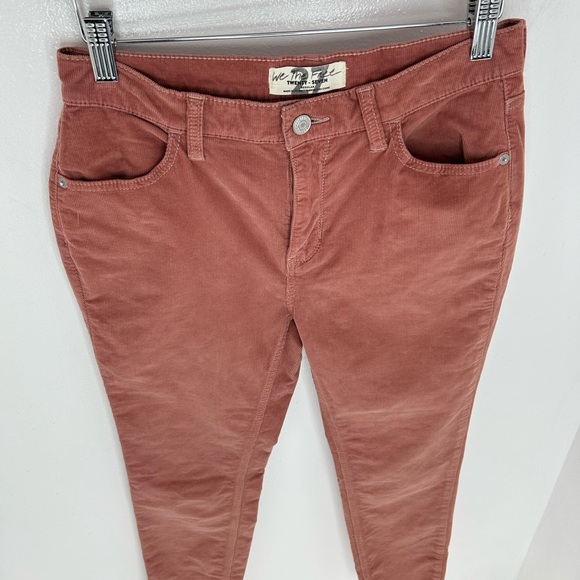 We the Free Corduroy‎ Skinny Pant Size 27 Raw Hem Modern Mauve Boho Chic Classic - Picture 5 of 14